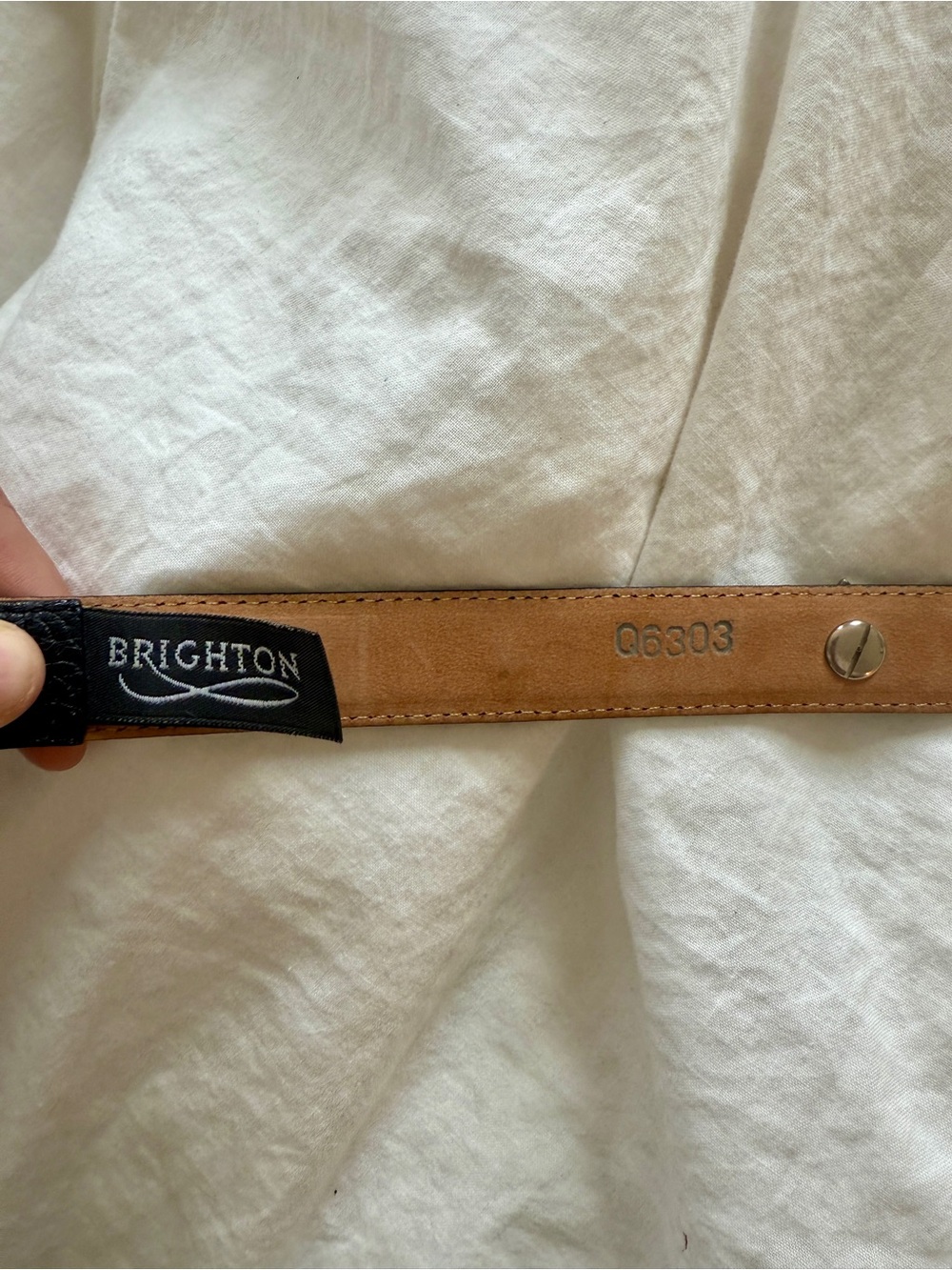 Vintage Brighton Belt Embellished Hearts/Stones Leather Black - Picture 3 of 5